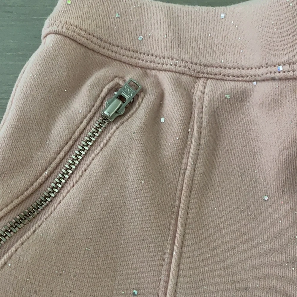 GAP Kids Pink Pleated Sparkle Leggings